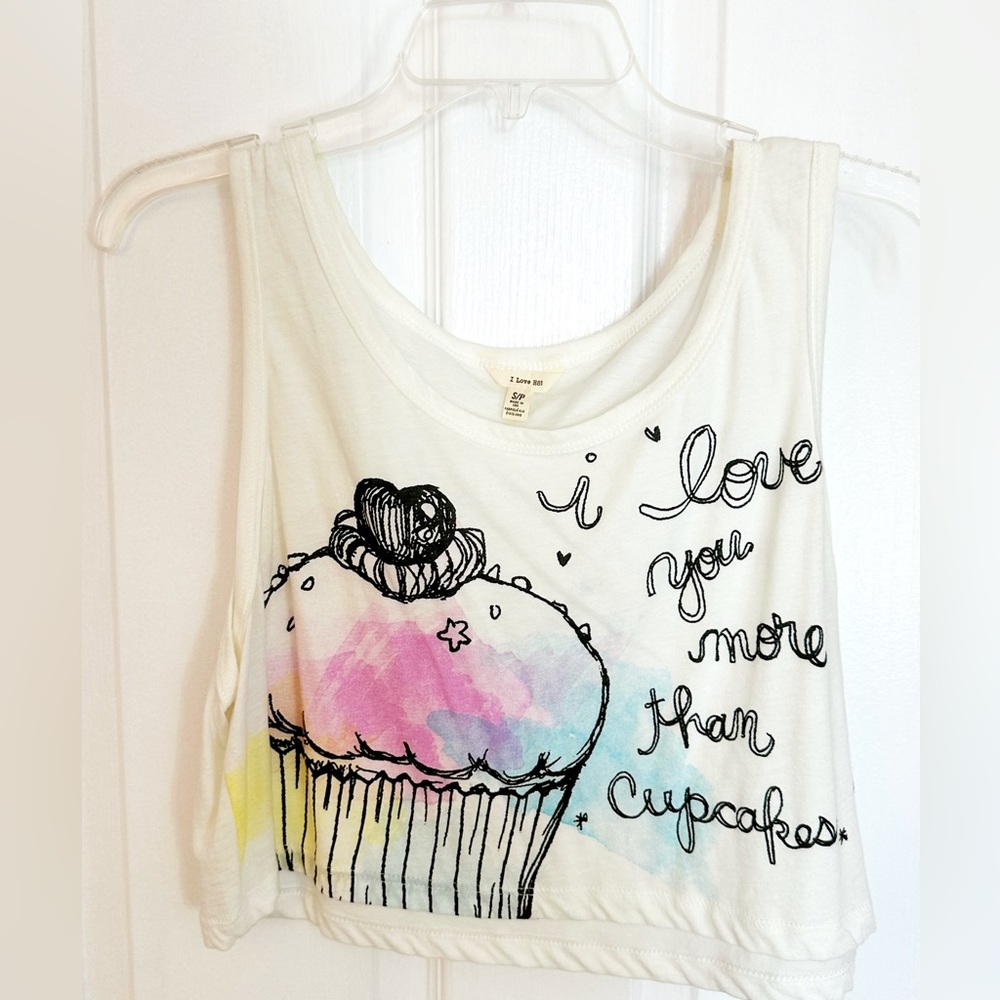 Cream oversized crop top t shirt